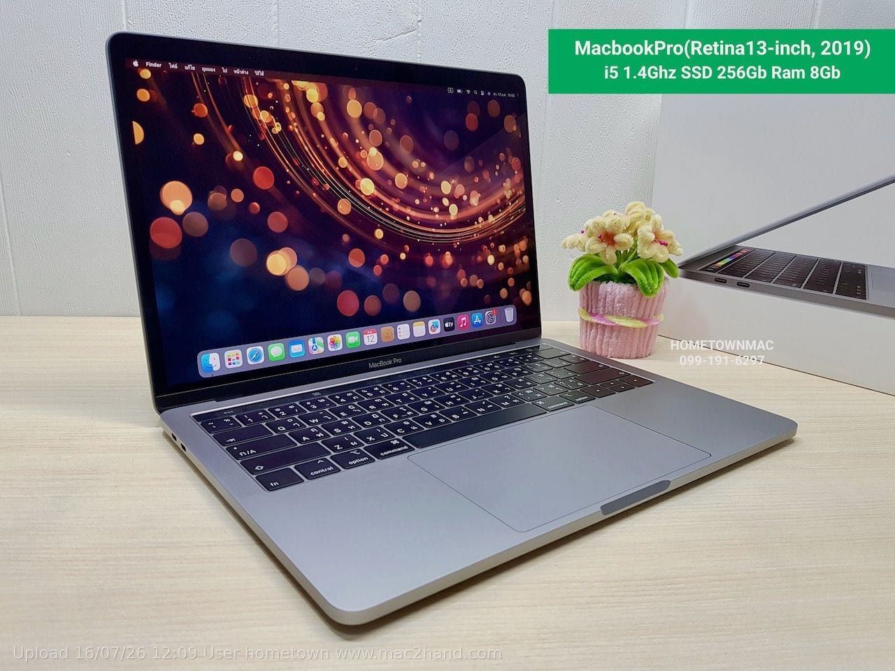 MacbookPro(Retina13-inch, 2019) i5 1.4Ghz SSD 256Gb Ram 8Gb สีสเปซเกรย์ ราคาสุดคุ้ม น่าใช้