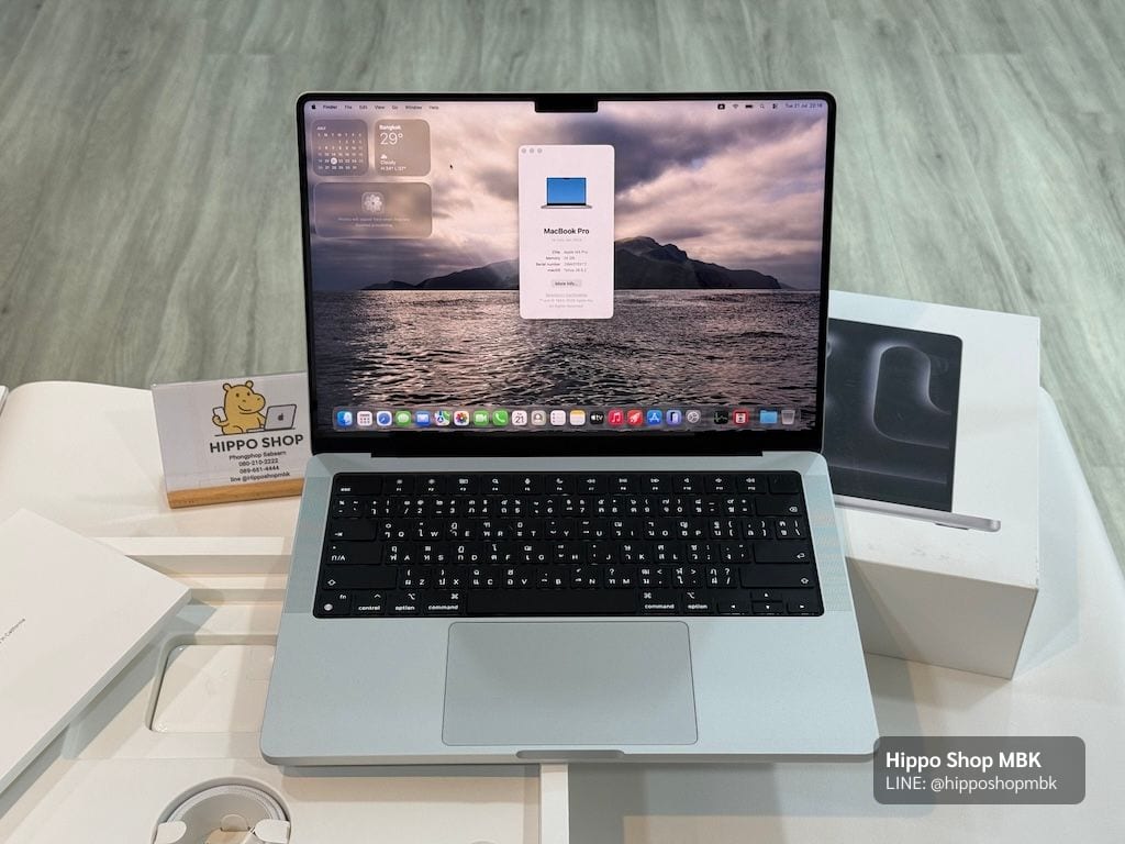 MacBook Pro 14-inch, 2024 (M4 Pro / M4 Max) MacBook Pro 14 นิ้ว M4 Pro 24GB Ssd 512Apple Care+ อีก 2 ปี