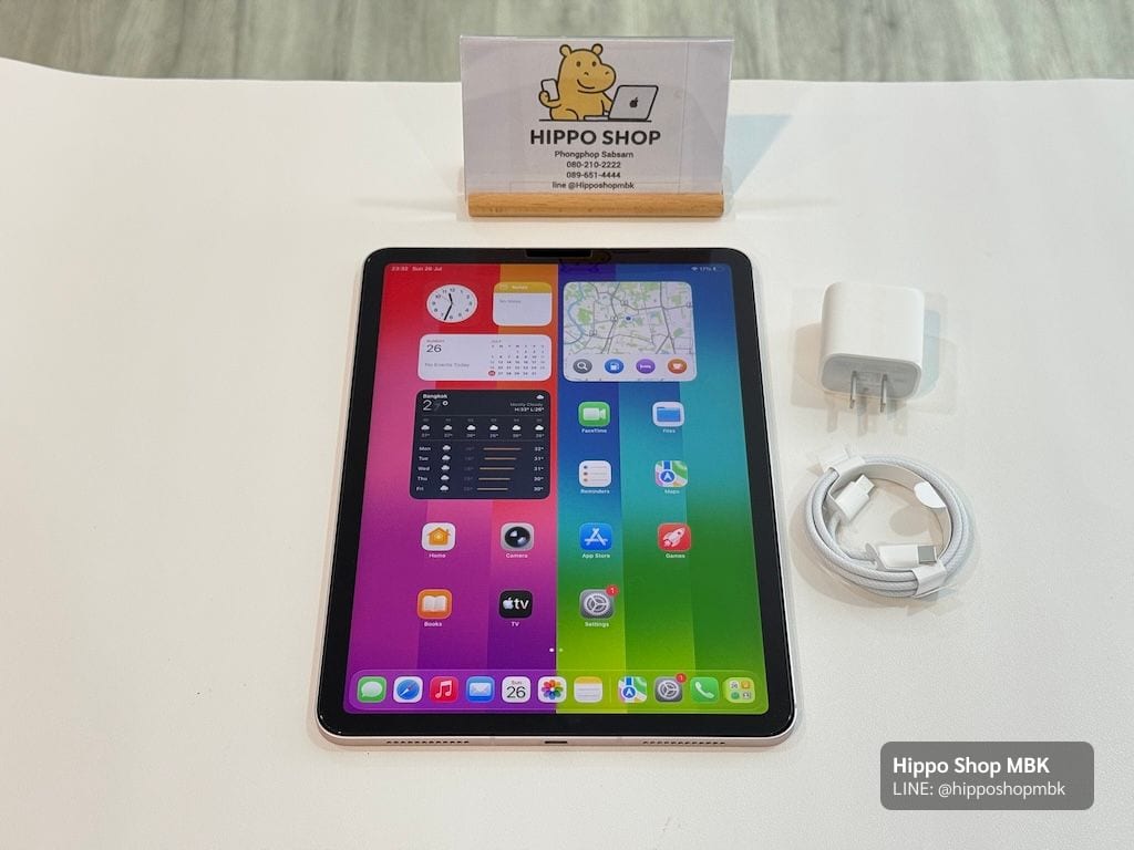 iPad Air (M1, 5th generation, 10.9-inch, 2022) Ipad Air 5 64 gb รุ่น Wifi Cellular สี pinkเครื่องสภาพใหม่