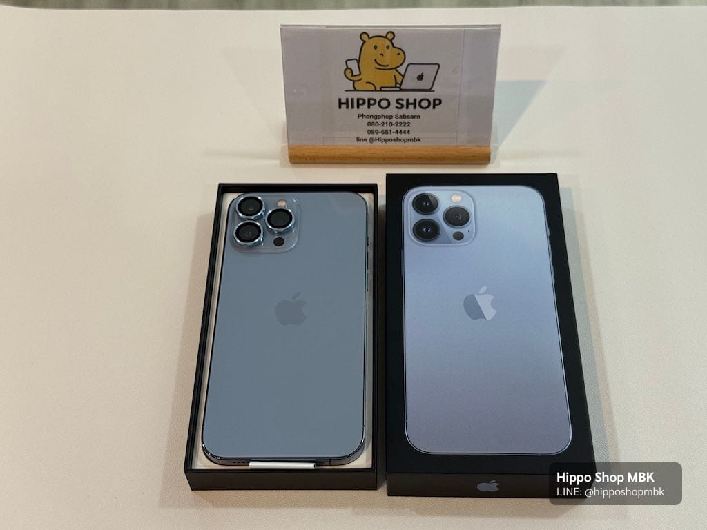 iPhone 13 Pro Max (2021) iPhone 13 Pro Max 128 สีฟ้า สภาพใหม่ 17900 บาท