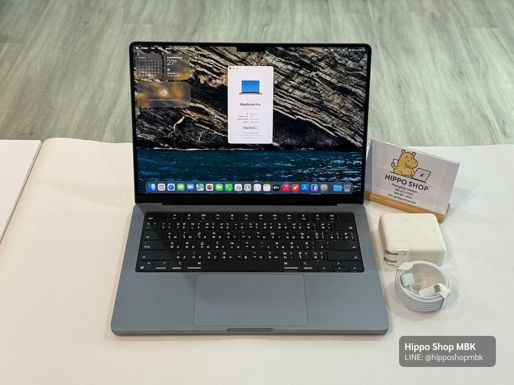 MacBook Pro 14-inch, Nov 2023 (M3) MacBook Pro M3 14.2 นิ้ว Ram8 512 GB สภาพใหม่ประกันศูนย์
