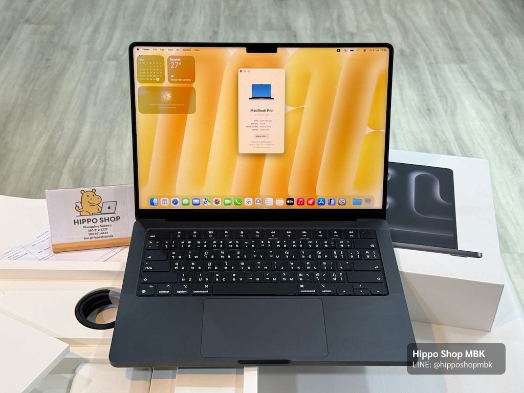 MacBook Pro 14-inch, 2024 (M4 Pro / M4 Max) MacBook Pro 14 M4 Max 1TB Ram 36 ประกันศูนย์ไทย 1ปี