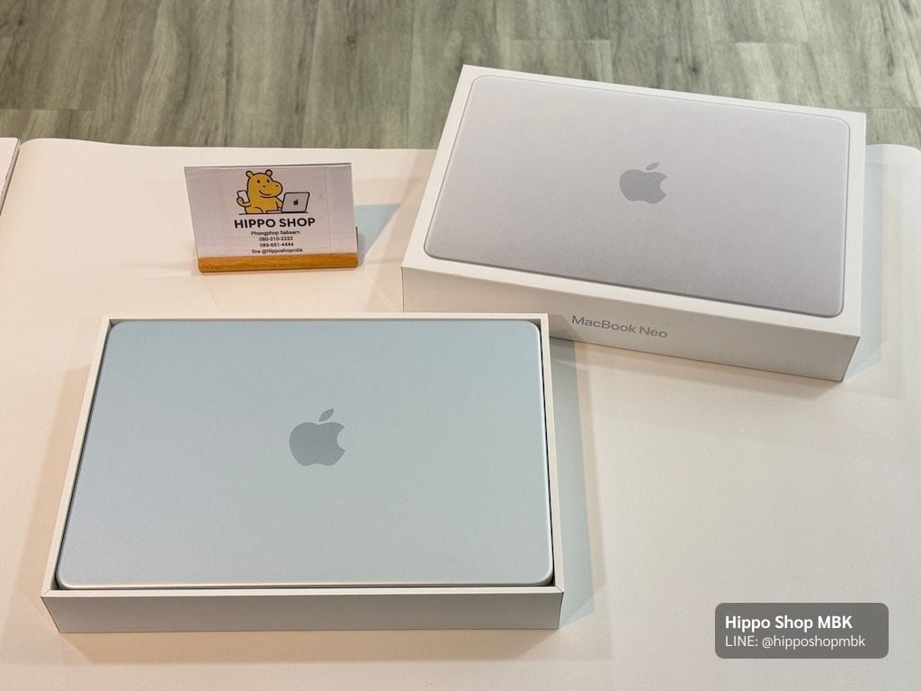 MacBook Neo (13-inch, A18 Pro) MacBook Neo Silver 256 สภาพ ใหม่ ประกันศูนย์ไทย 20500บาท