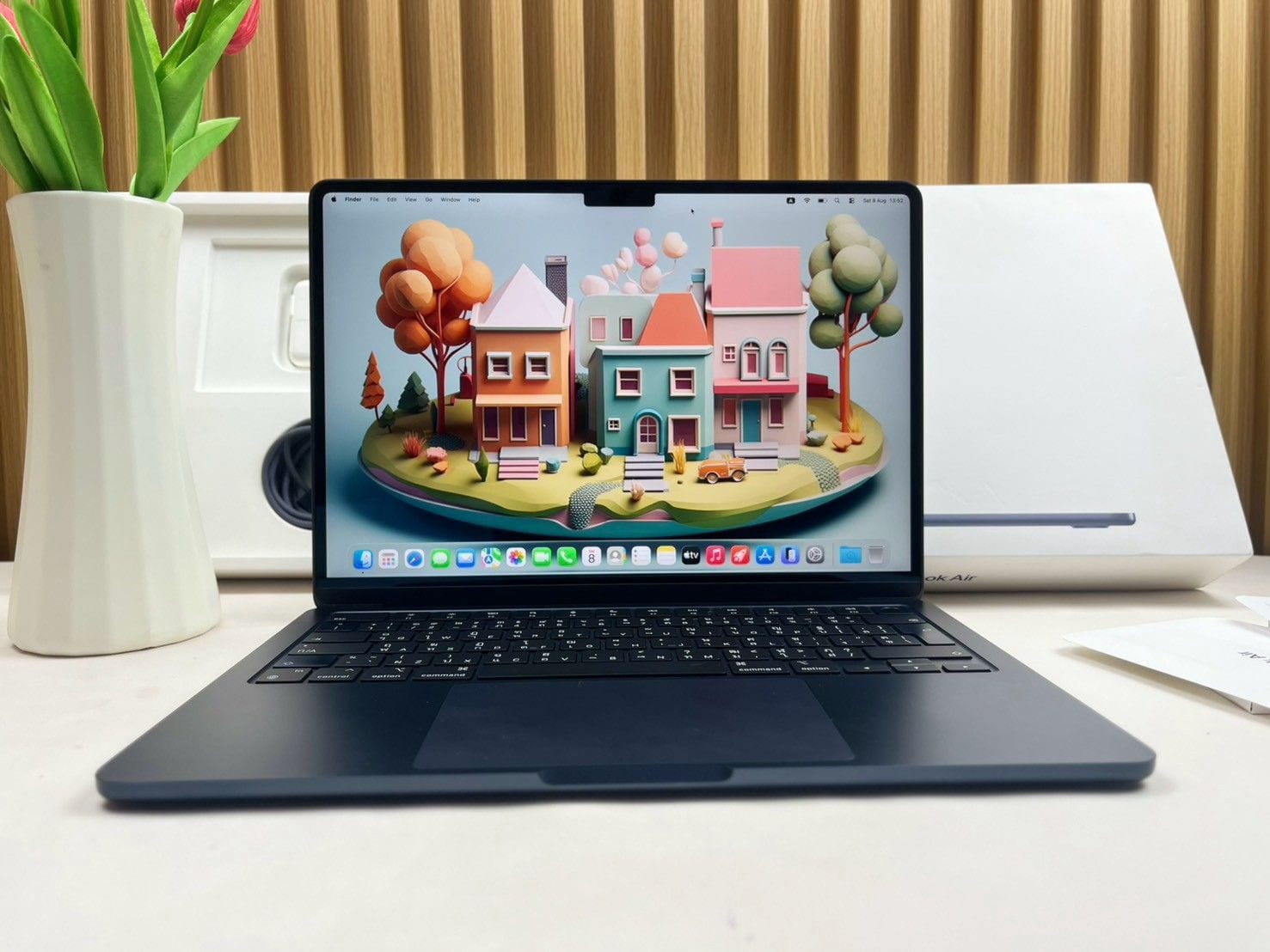 MacBook Air 13-inch, M2, 2022 MacBook Air 13-inch M2 2022 Ram8GB SSD256GB Midnight CPU-8