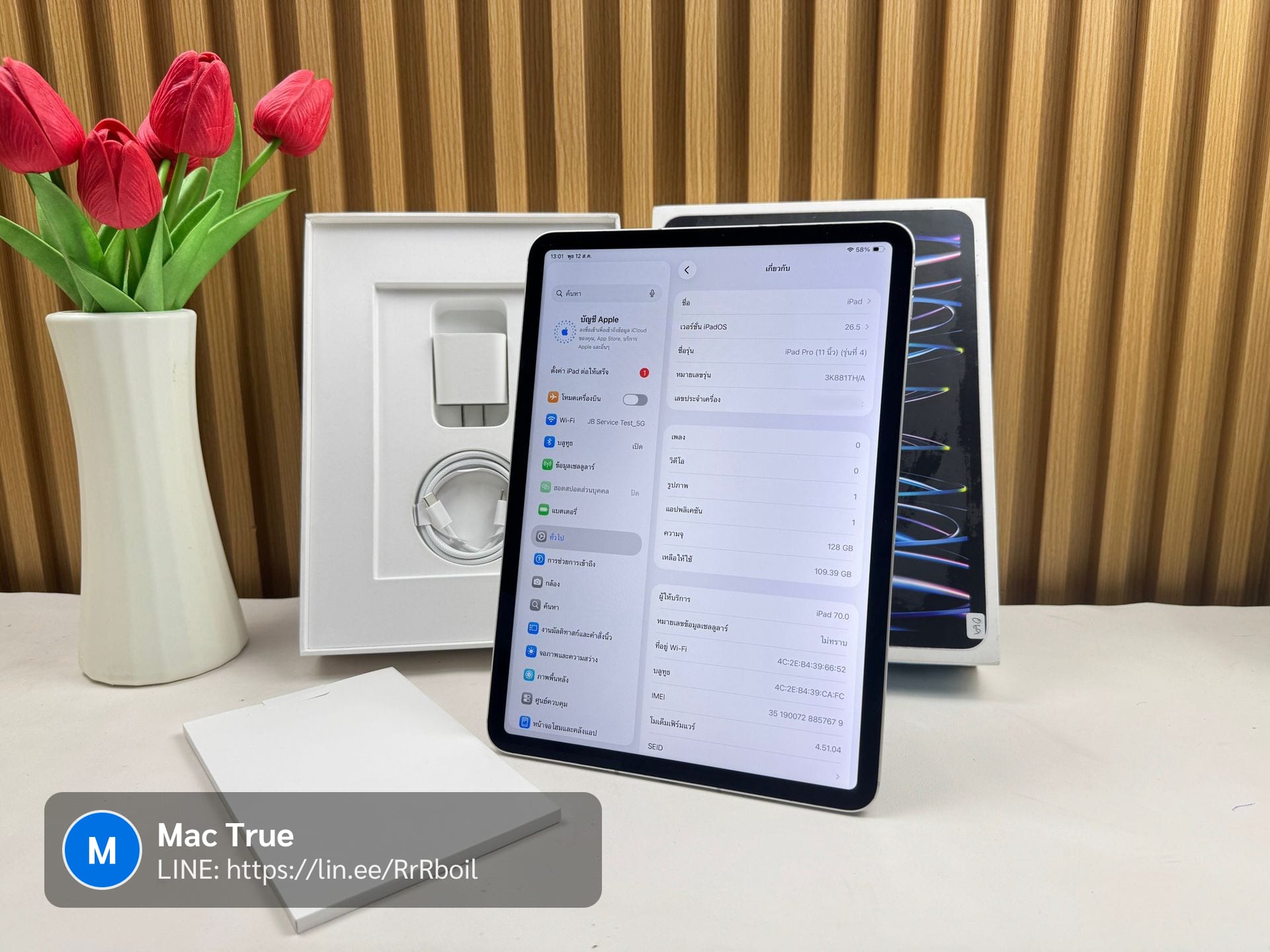 iPad Pro (11-inch, 4th generation, M2, 2022) iPad Pro 11-inch 2022 M2 128GB Cellular Silver
