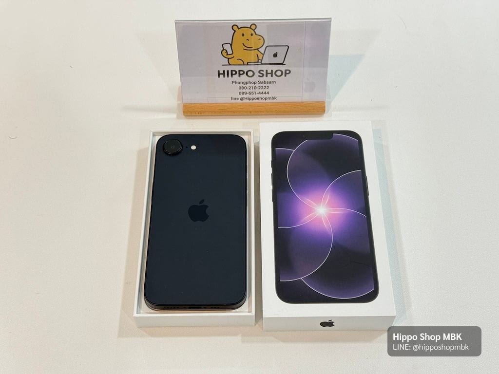 iPhone 17 (2025) Iphone 17 E Black 256 สภาพใหม่ เครื่องศูนย์ไทยอายุไม่กี่วัน