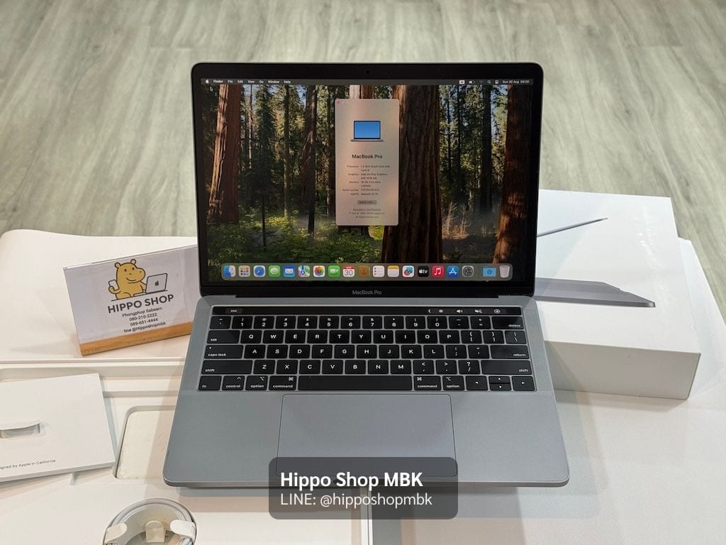 MacBook Pro 13-inch, 2019, Two Thunderbolt 3 ports (Touch Bar) MacBook Pro 13 2019 i5 1.4 ram 8 256GB สภาพสวย ครบยกกล่อง