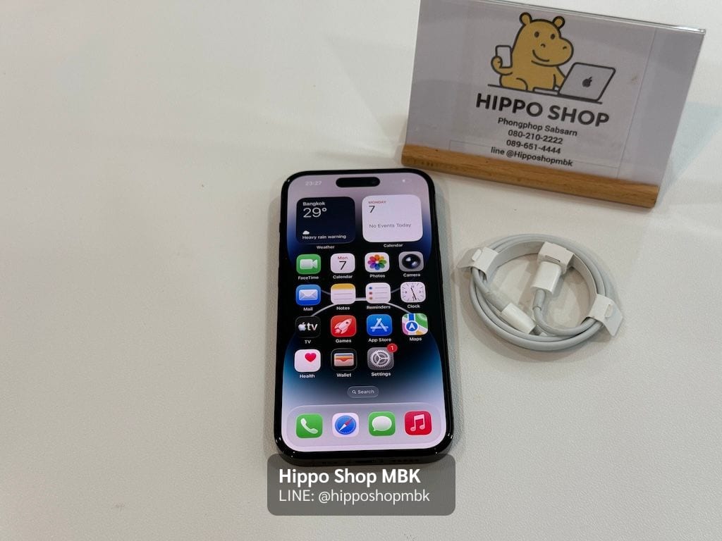iPhone 14 Pro (2022) iPhone 14 Pro 256 สี Space Black สภาพใหม่ 16900 บาท